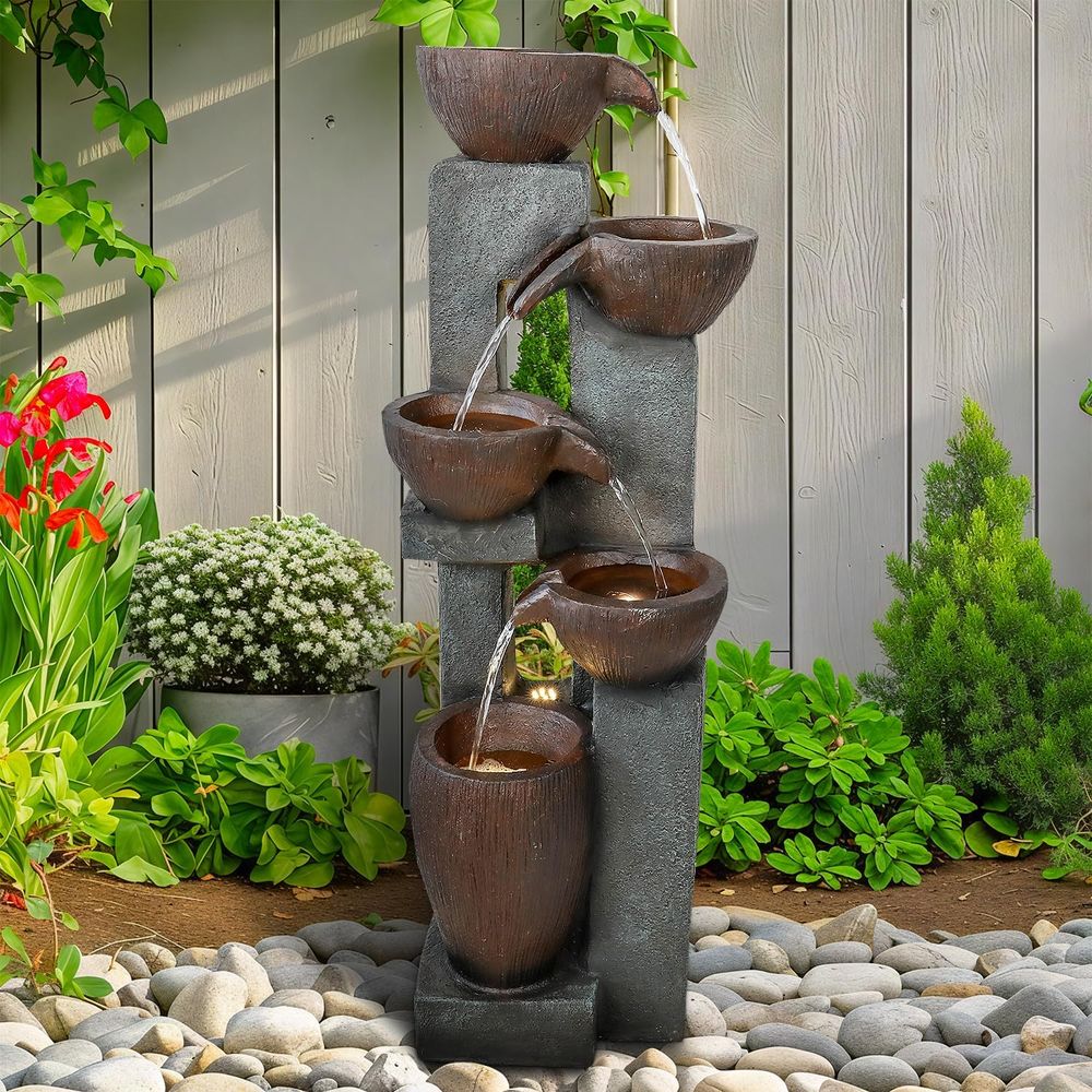 Outdoor Lighting Deck - 39” H ern Outdoor ountain -