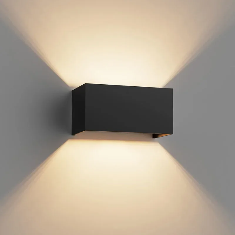 Outdoor Lighting Bronze - Aluminum LED Wall Lamp Outdoor Waterproof