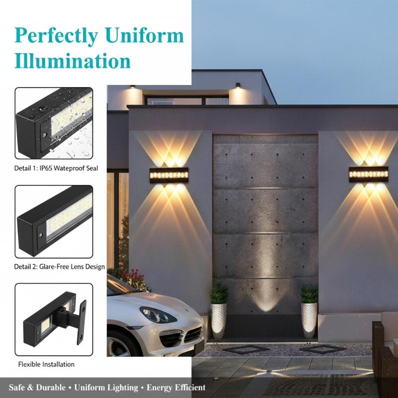 Outdoor Lighting Garden - Outdoor Waterproof Wall Light 10W 8W