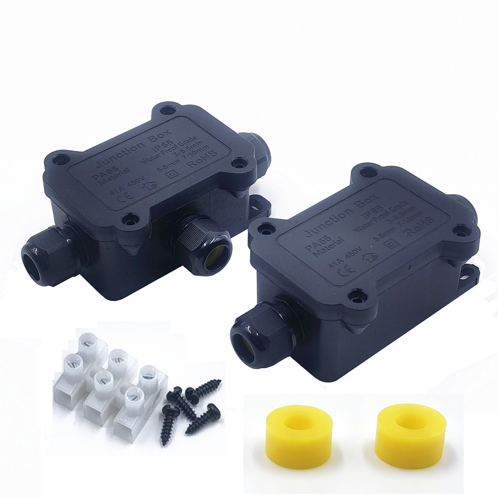 Outdoor Lighting Electrical Box - IP68 Waterproof Junction Box 2/3 Way