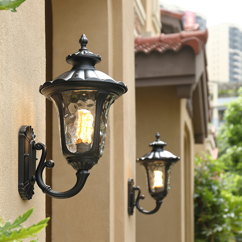 Outdoor Lighting Bronze - European Retro Outdoor Waterproof Wall Lamp