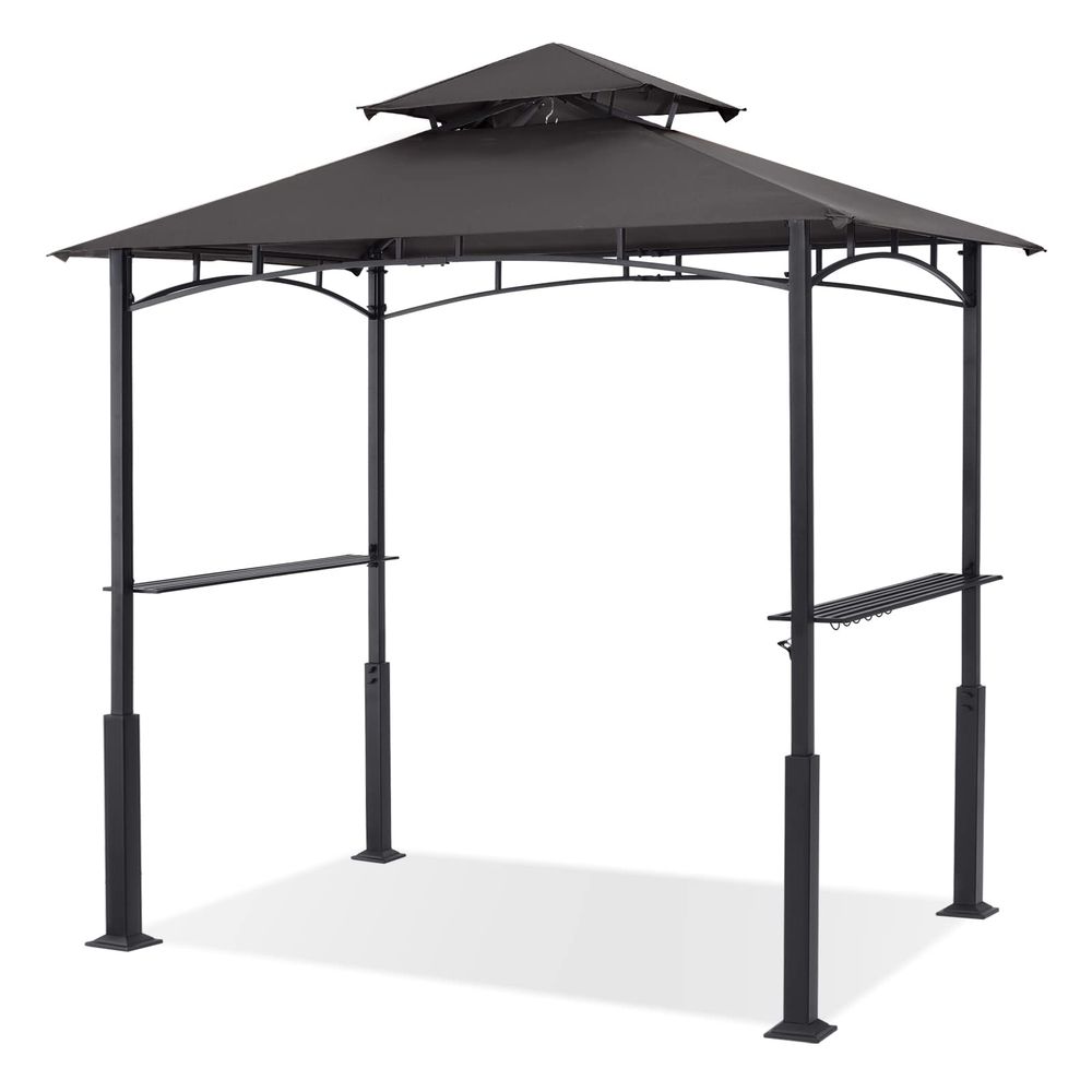 Outdoor Lighting For Gazebo - 8x5 Grill Gazebo Outdoor BBQ Canopy