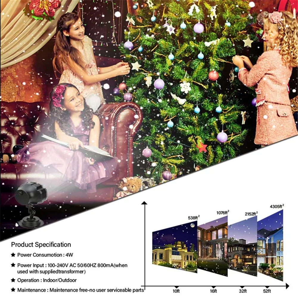 DACHAN Snowfall LED Light Proj - Outdoor Lighting Remote Control avis et prix