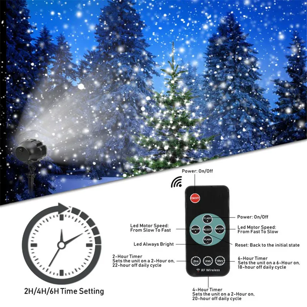 DACHAN Snowfall LED Light Proj - Outdoor Lighting Remote Control avis et prix