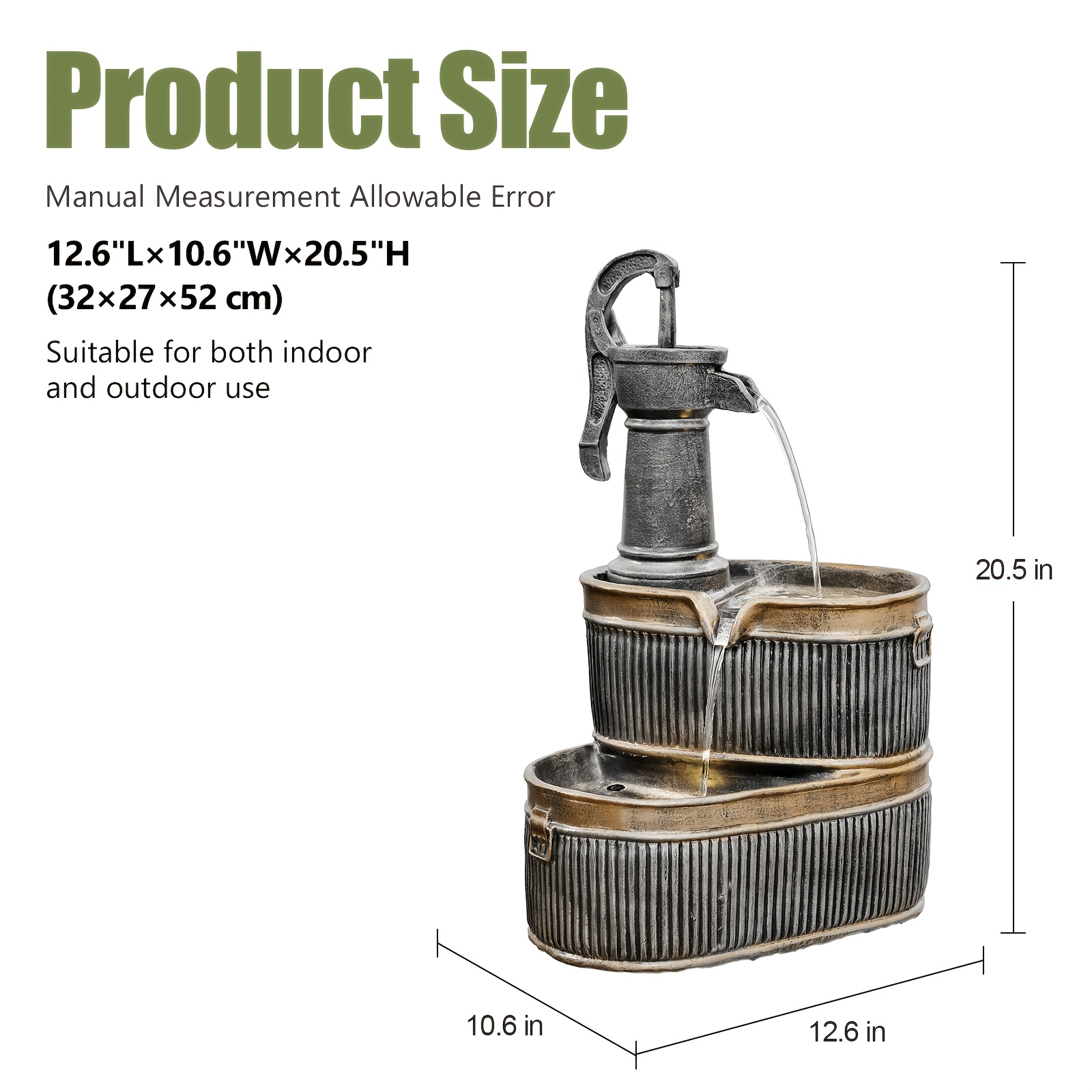 Outdoor Rustic 2-Tier Barrel W - Outdoor Lighting Bronze avis et prix