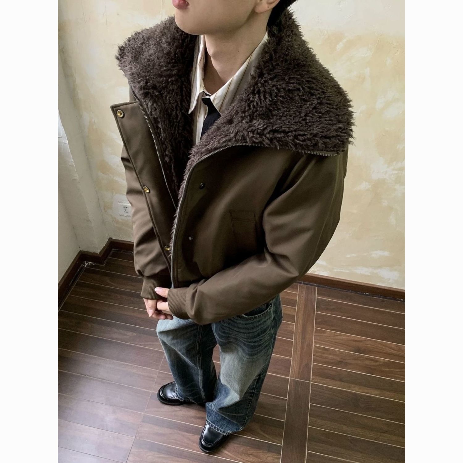 Fur Collar On The Hood	 Jacket - Outdoor Lighting Online avis et prix