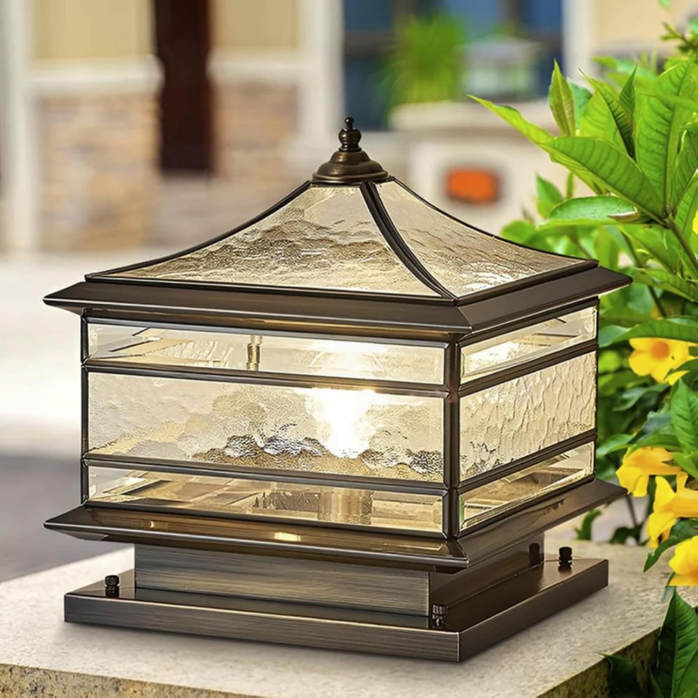 All Copper Steel Glass Outdoor - Outdoor Lighting Deck avis et prix