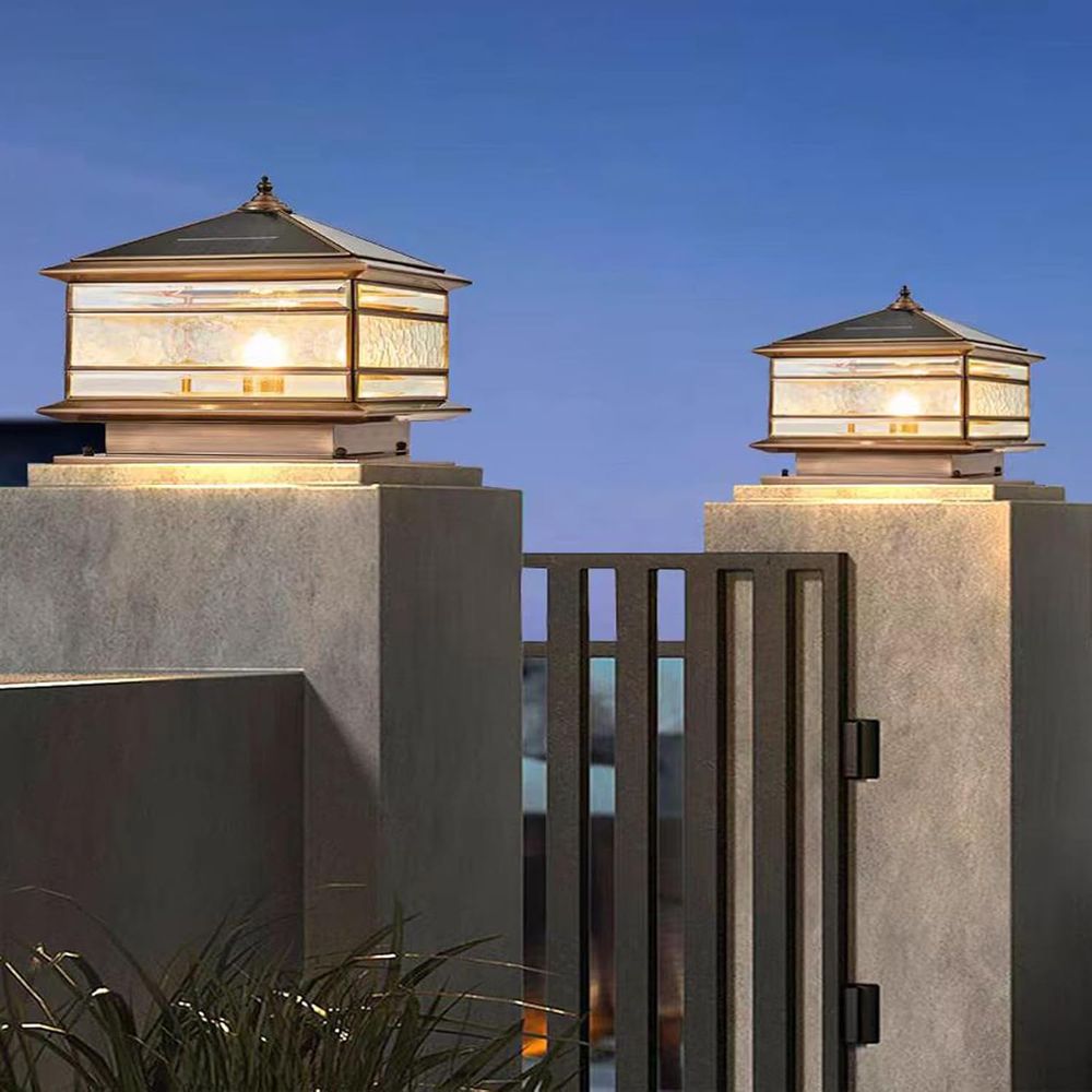 All Copper Steel Glass Outdoor - Outdoor Lighting Deck avis et prix