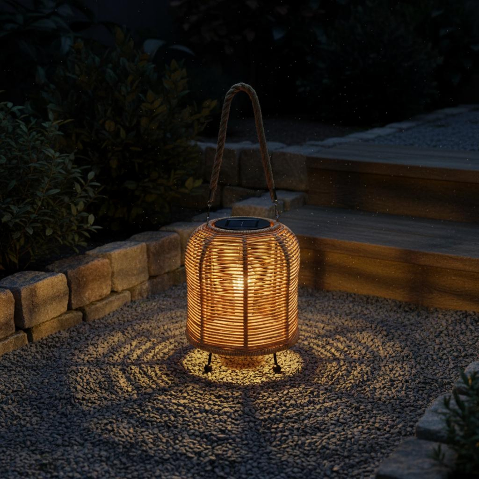 Handwoven Solar Lantern Braide - Outdoor Lighting Battery Powered avis et prix