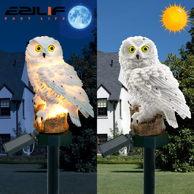 Solar light owl animal sculptu - Outdoor Lighting For Gazebo avis et prix