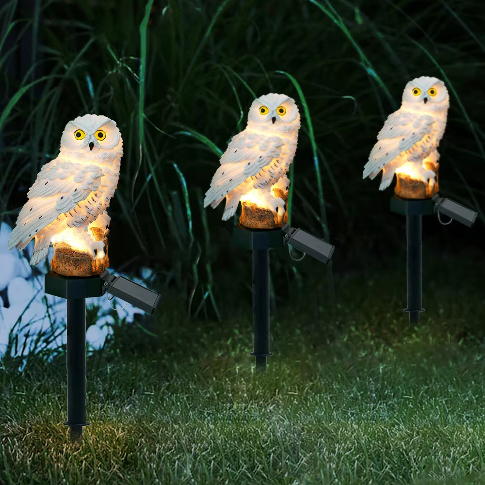 Solar light owl animal sculptu - Outdoor Lighting For Gazebo avis et prix