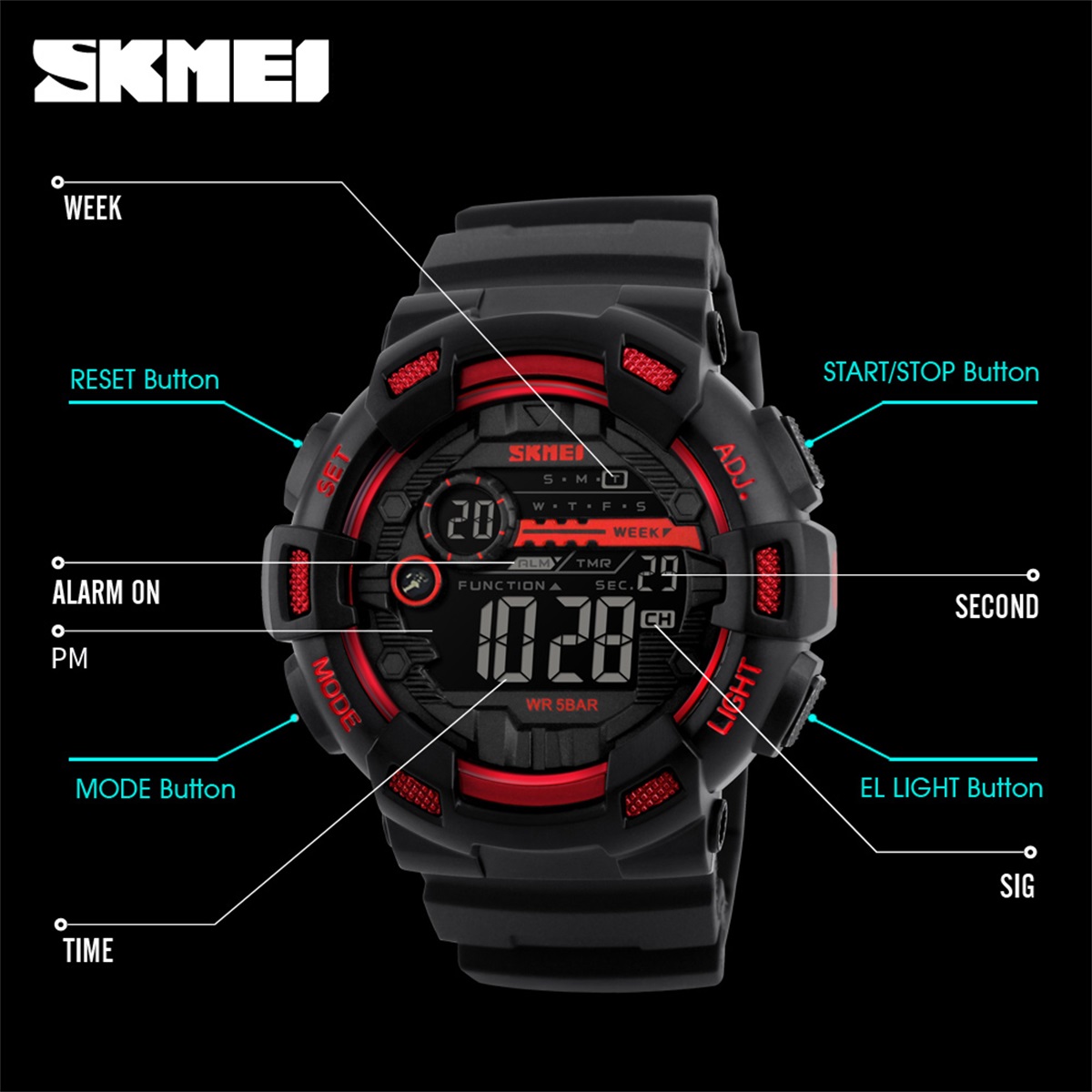 SKMEI Sports Outdoor Chrono Di - Outdoor Lighting Collections avis et prix