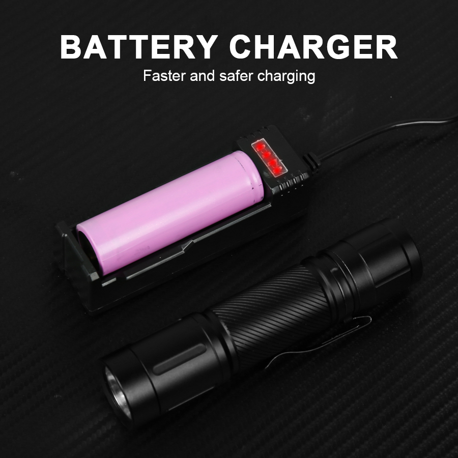 1200LM Fixed Focus LED Flashli - Outdoor Lighting Battery Powered avis et prix