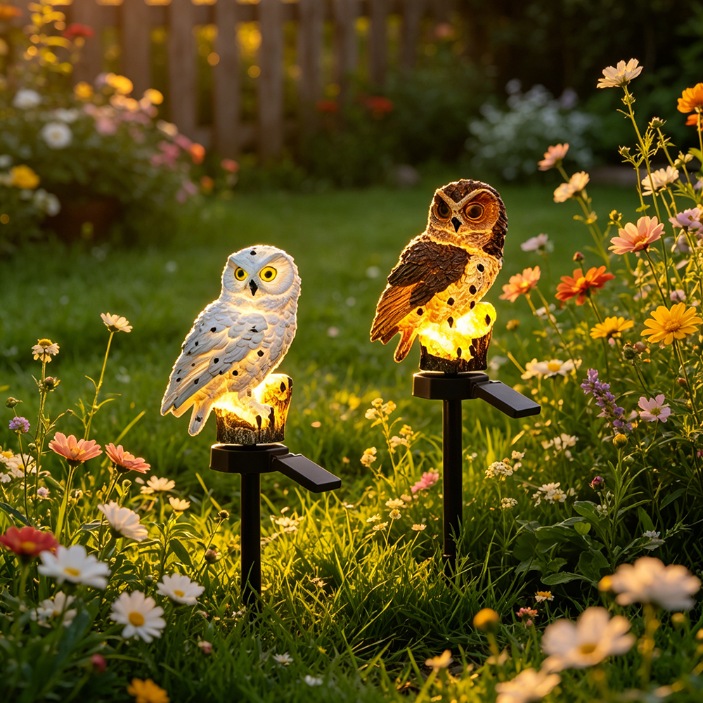 Owl Solar Light, Resin Owl Gro - Outdoor Lighting For Gazebo avis et prix