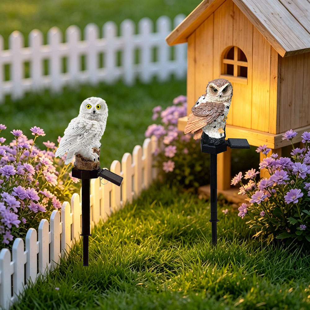 Owl Solar Light, Resin Owl Gro - Outdoor Lighting For Gazebo avis et prix