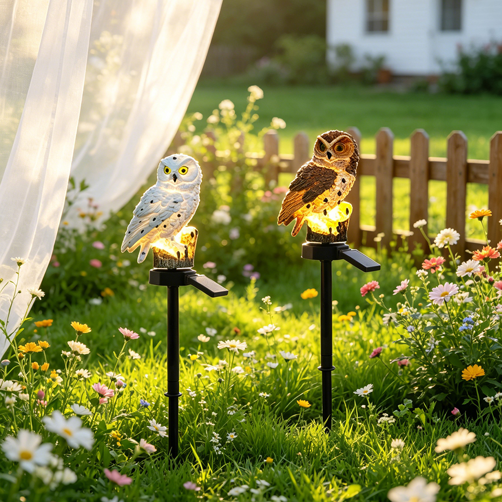Owl Solar Light, Resin Owl Gro - Outdoor Lighting For Gazebo avis et prix