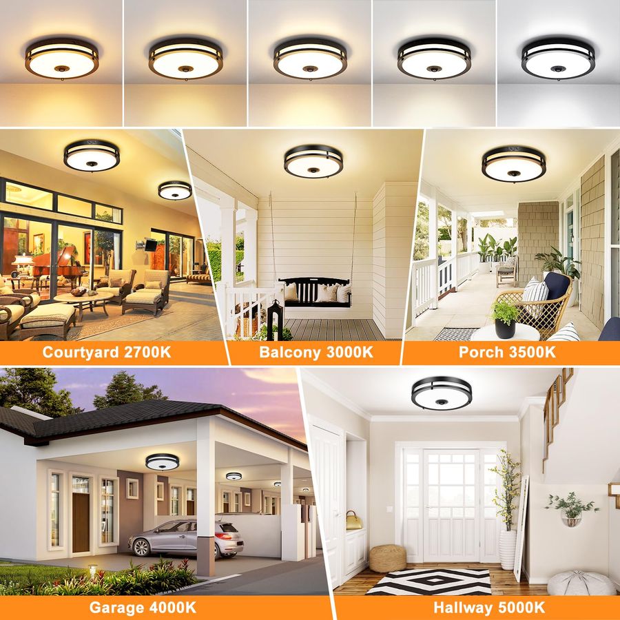 LED Motion Sensor Outdoor Ceil - Outdoor Lighting Dusk To Dawn avis et prix
