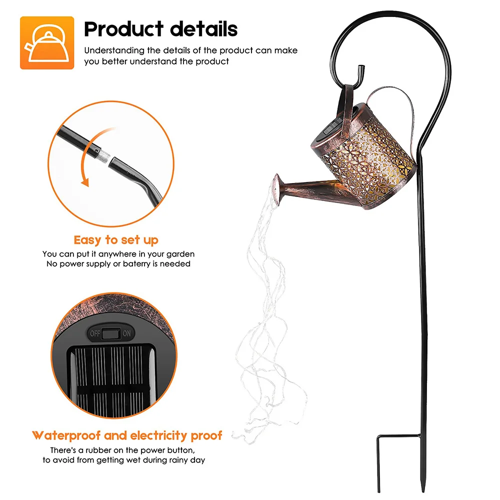 LED Solar Lights Outdoor Water - Outdoor Lighting Bronze avis et prix