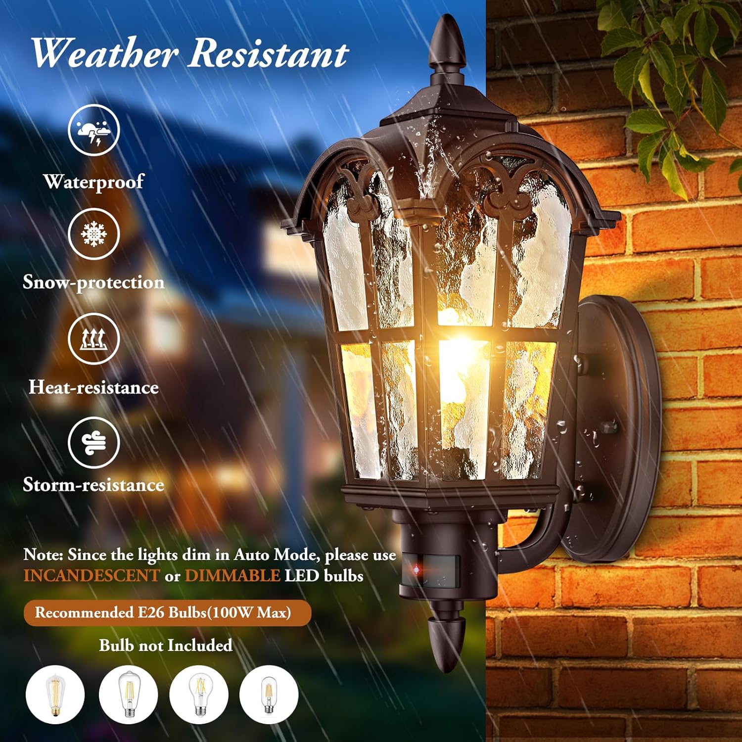16in 2-Pack Motion Sensor Outd - Outdoor Lighting Dusk To Dawn avis et prix