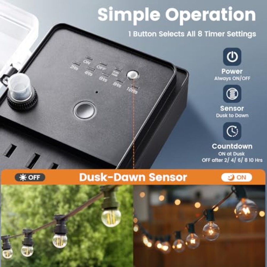 Outdoor Power Stake Dusk to Da - Outdoor Lighting Dusk To Dawn avis et prix