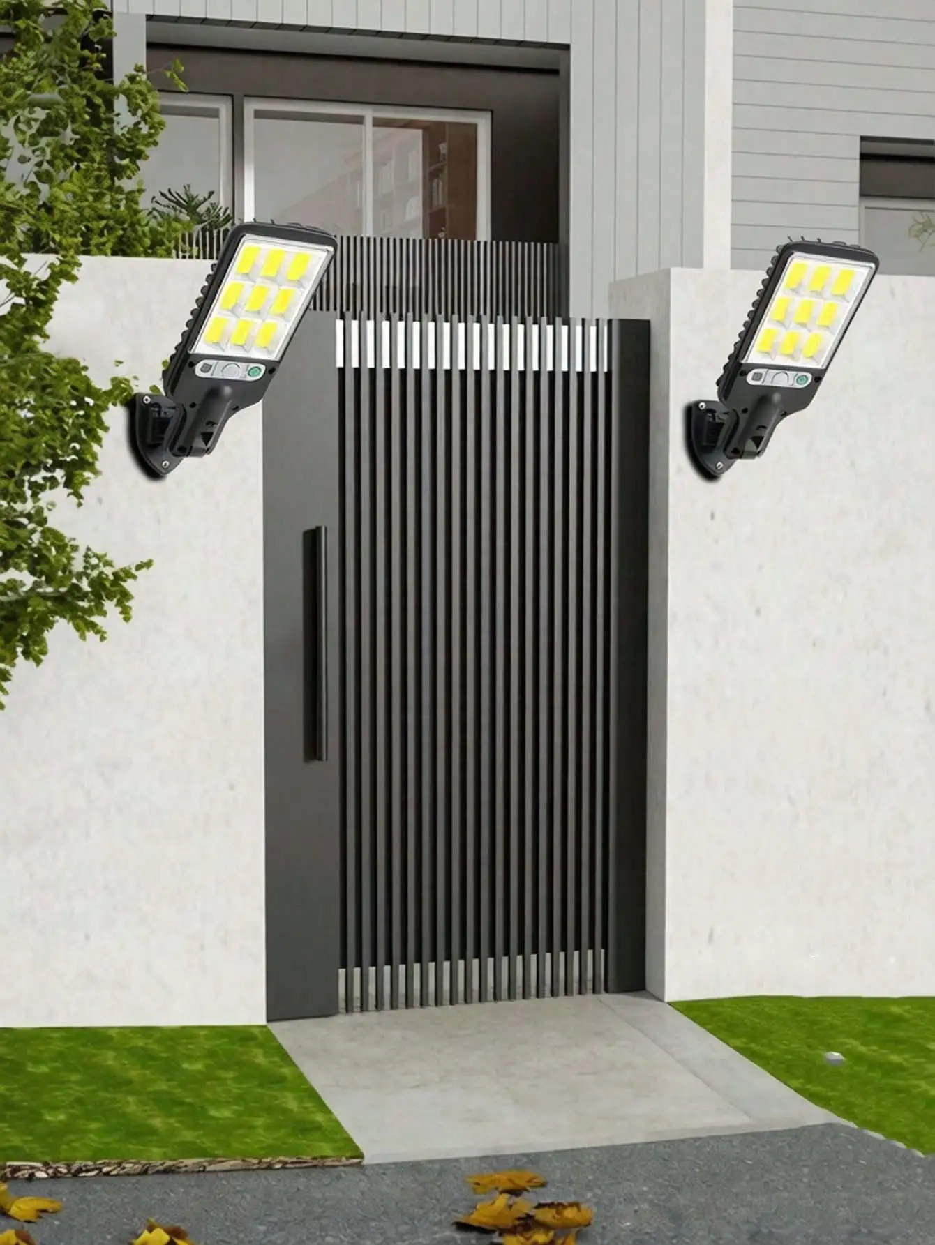 108 COB Solar Sensor Wall Ligh - Outdoor Lighting Remote Control avis et prix