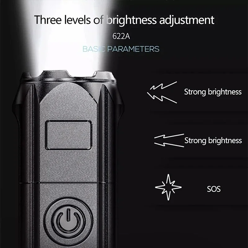 LED Camping Torch Flashlight H - Outdoor Lighting Battery Powered avis et prix