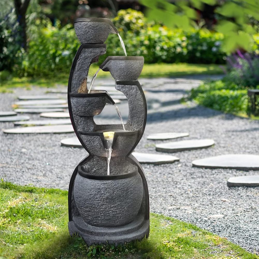 Water ountain Outdoor 37.4''H  - Outdoor Lighting Deck avis et prix