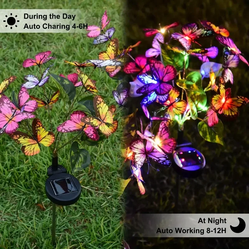 Solar LED Butterfly Garden Lig - Outdoor Lighting For Gazebo avis et prix