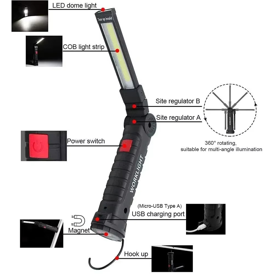 Portable LED Flashlight with M - Outdoor Lighting Setup avis et prix