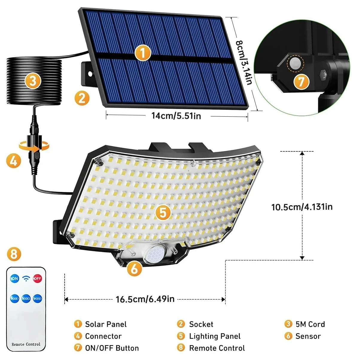 234LED Solar Outdoor Lights Mo - Outdoor Lighting Garden avis et prix