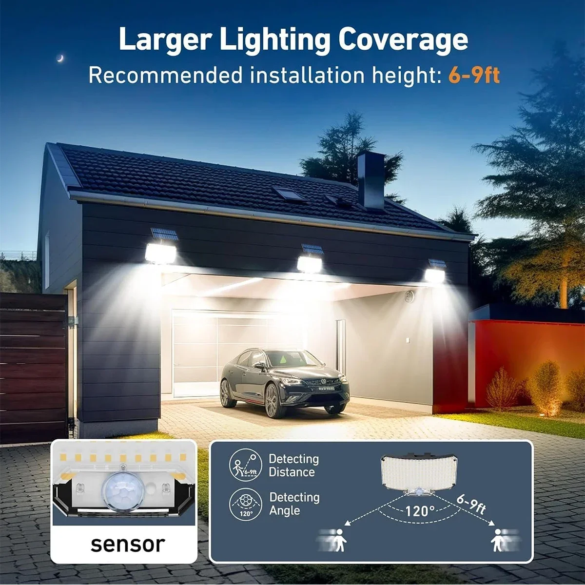 234LED Solar Outdoor Lights Mo - Outdoor Lighting Garden avis et prix