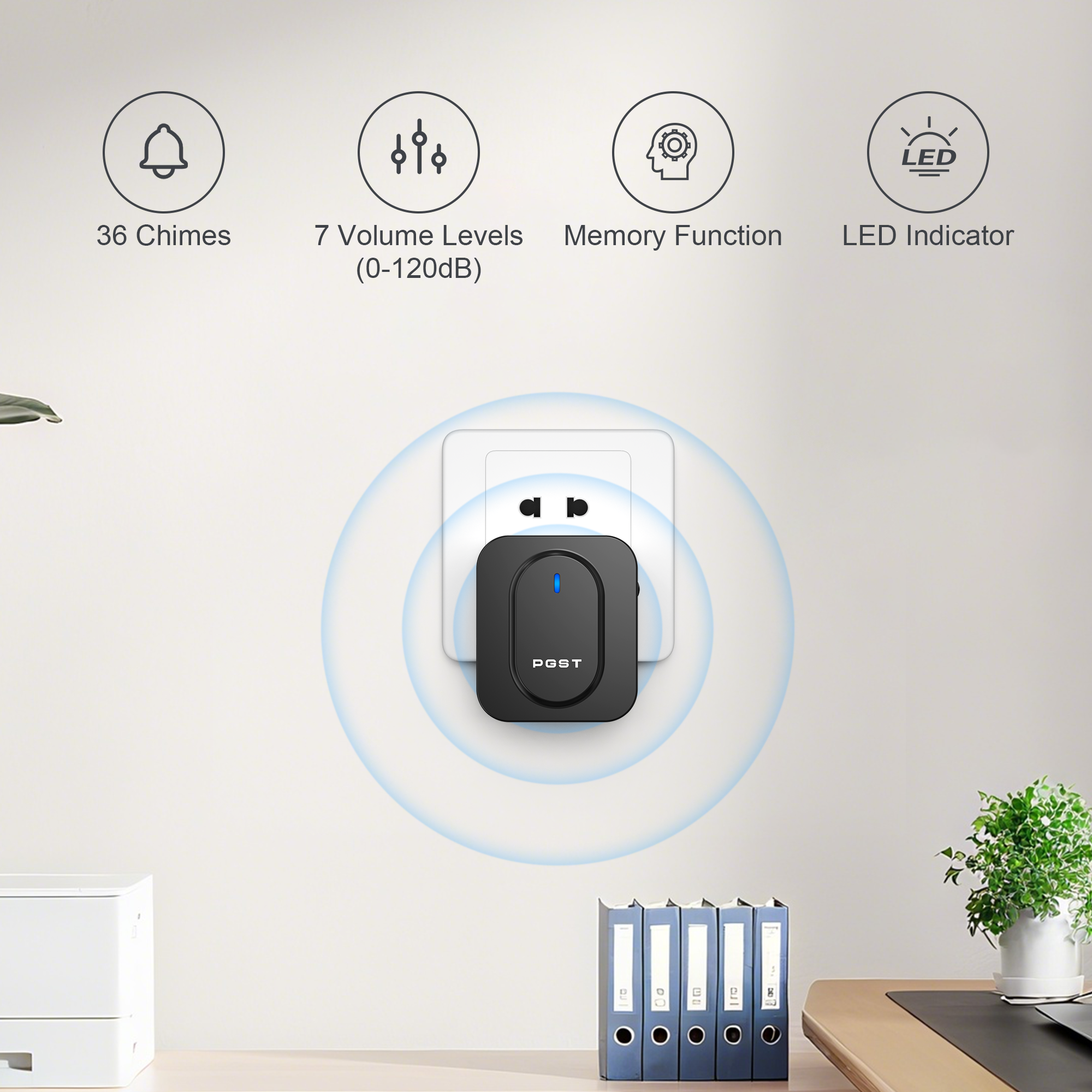 PGST Wireless Doorbell 36 Chim - Outdoor Lighting Wireless avis et prix