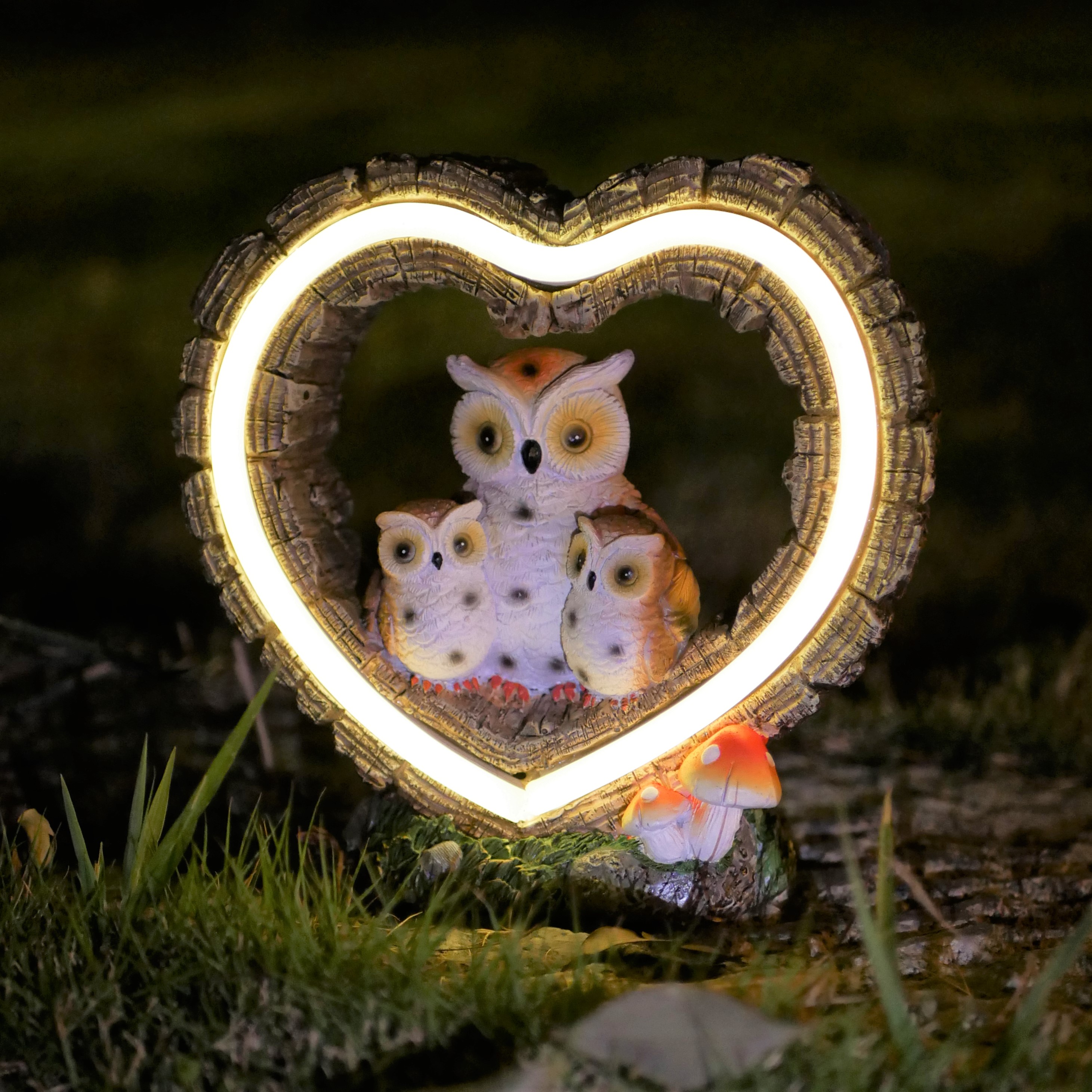 1Pc Solar-Powered Light, Heart - Outdoor Lighting And Landscape avis et prix