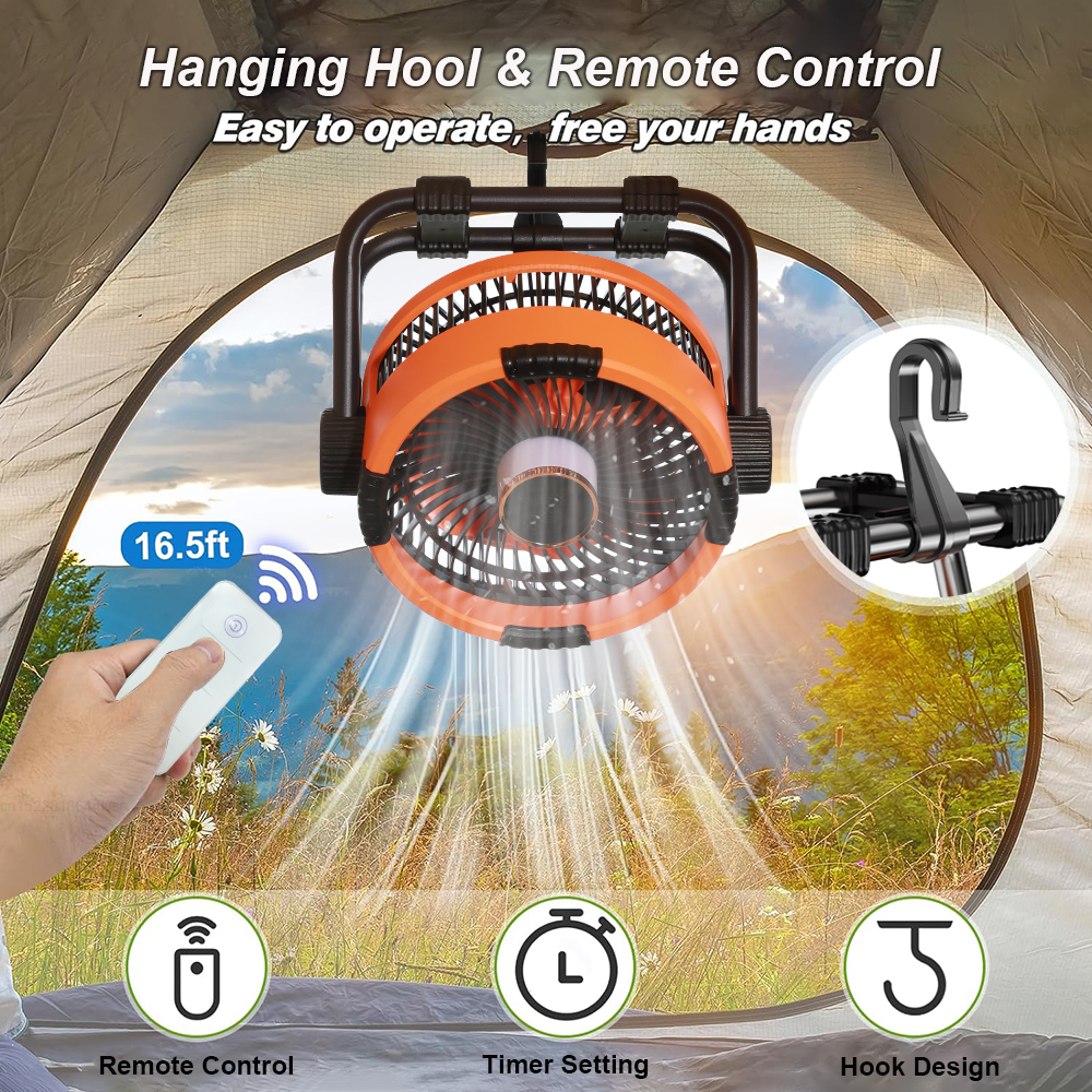 Ceiling Fan Portable Electric  - Outdoor Lighting Remote Control avis et prix