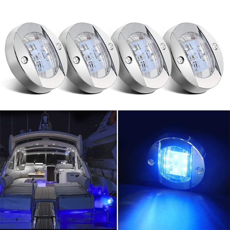 4Pcs 12V LED Marine Boat Inter - Outdoor Lighting Deck avis et prix