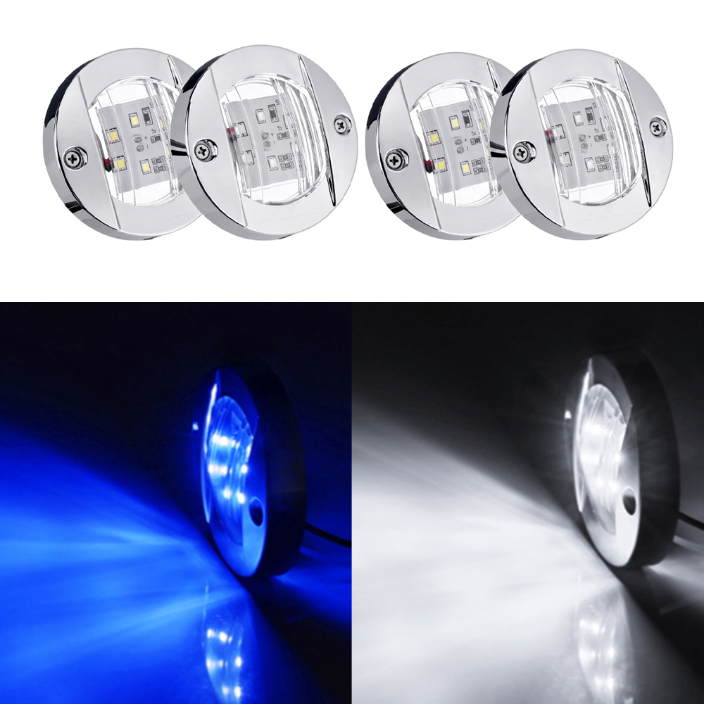 4Pcs 12V LED Marine Boat Inter - Outdoor Lighting Deck avis et prix