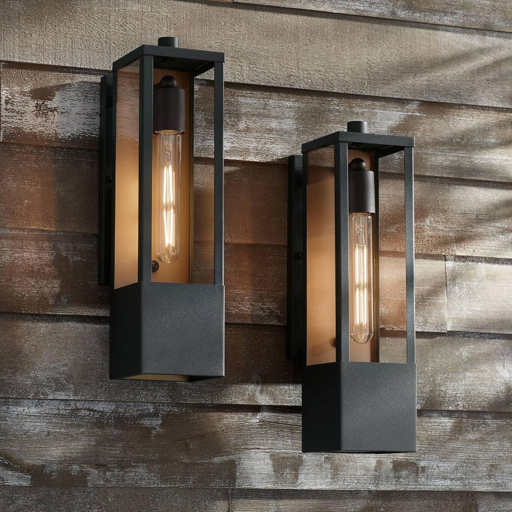 Outdoor Wall Light Set of 2, T - Outdoor Lighting Deck avis et prix
