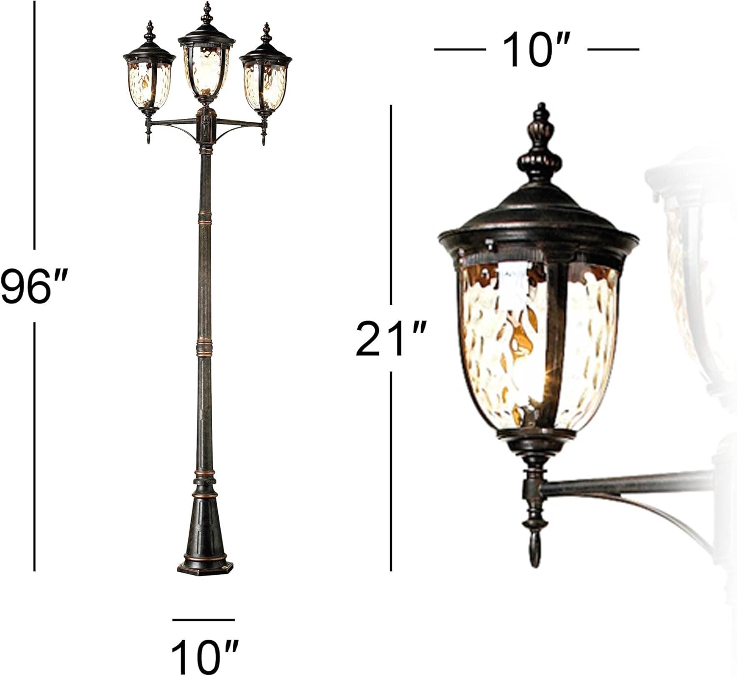 Vintage Outdoor Post Light Str - Outdoor Lighting Bronze avis et prix
