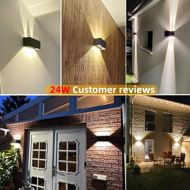 Aluminum LED Wall Lamp Outdoor - Outdoor Lighting Bronze avis et prix