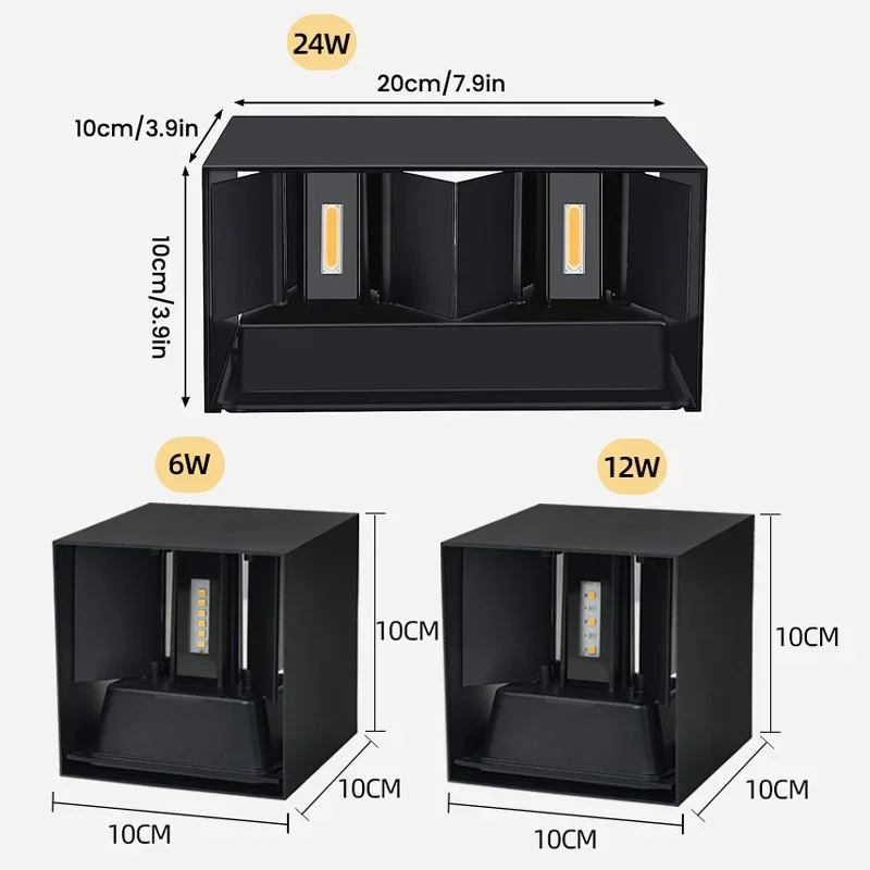 Aluminum LED Wall Lamp Outdoor - Outdoor Lighting Bronze avis et prix