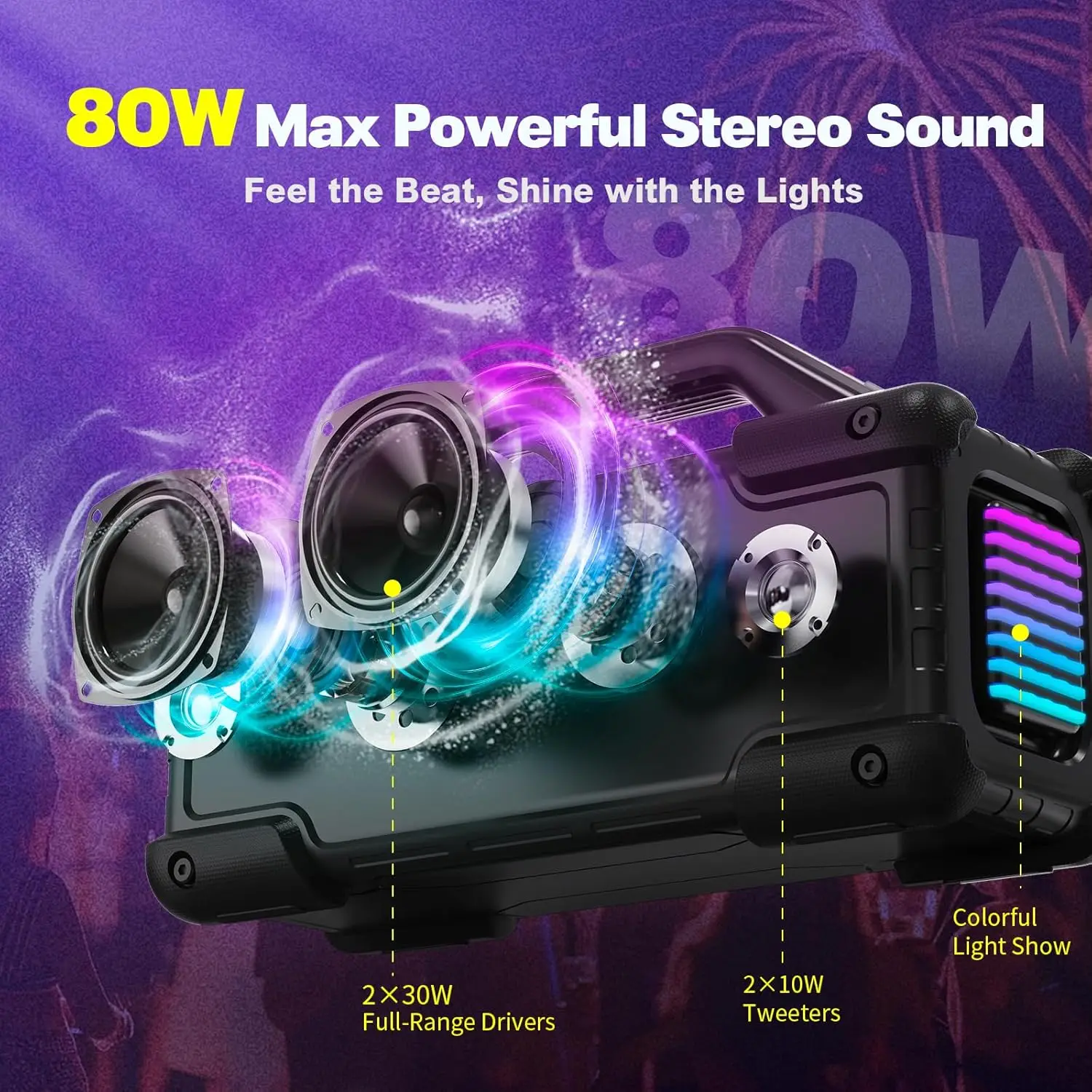 Portable Bluetooth Speaker Wir - Outdoor Lighting Wireless avis et prix