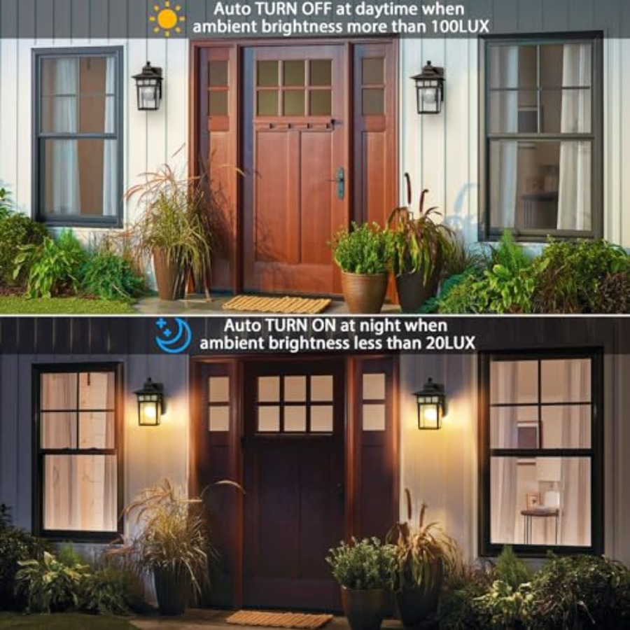 Outdoor Light with GFCI Outlet - Outdoor Lighting Dusk To Dawn avis et prix