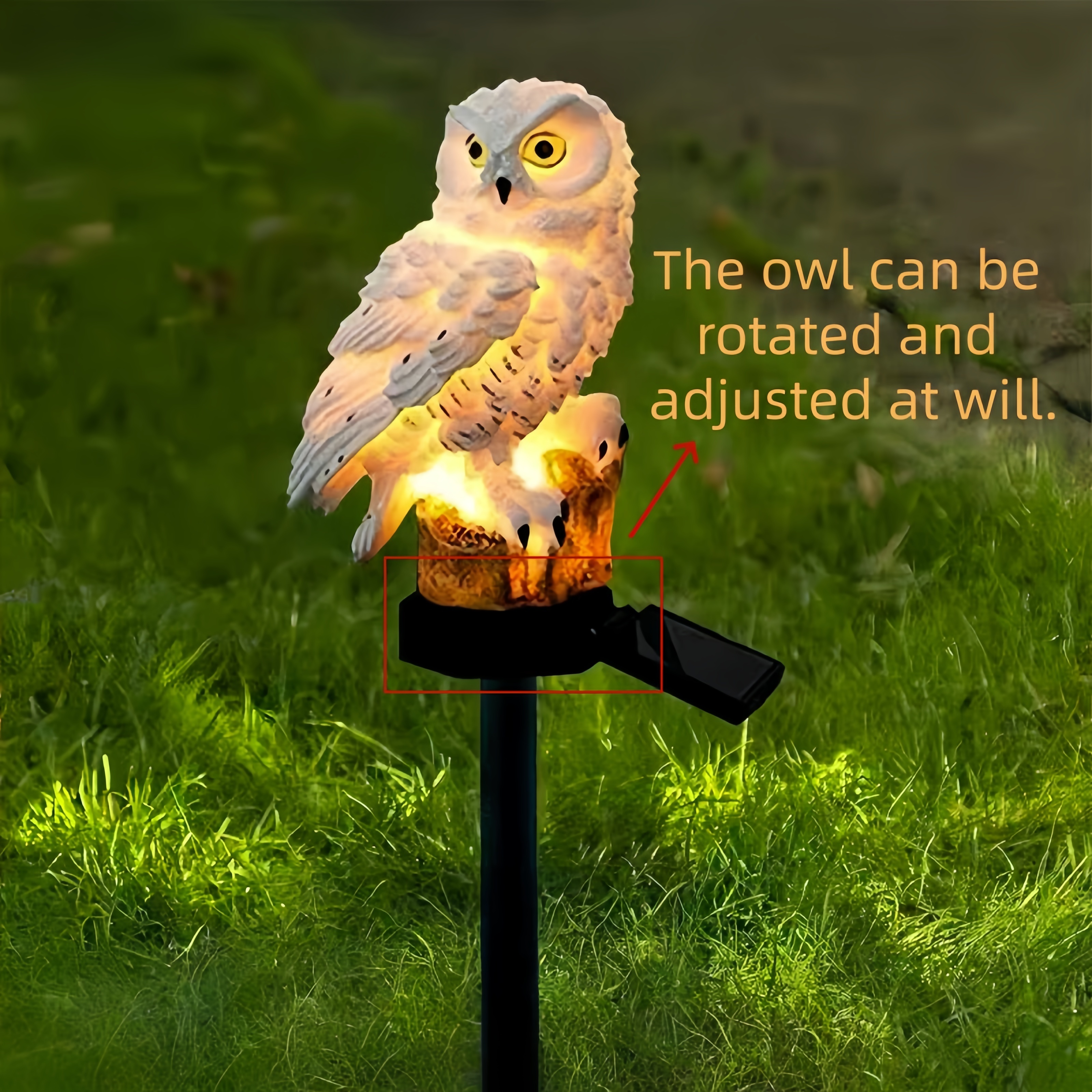 Solar Owl Garden Stake Light O - Outdoor Lighting For Gazebo avis et prix