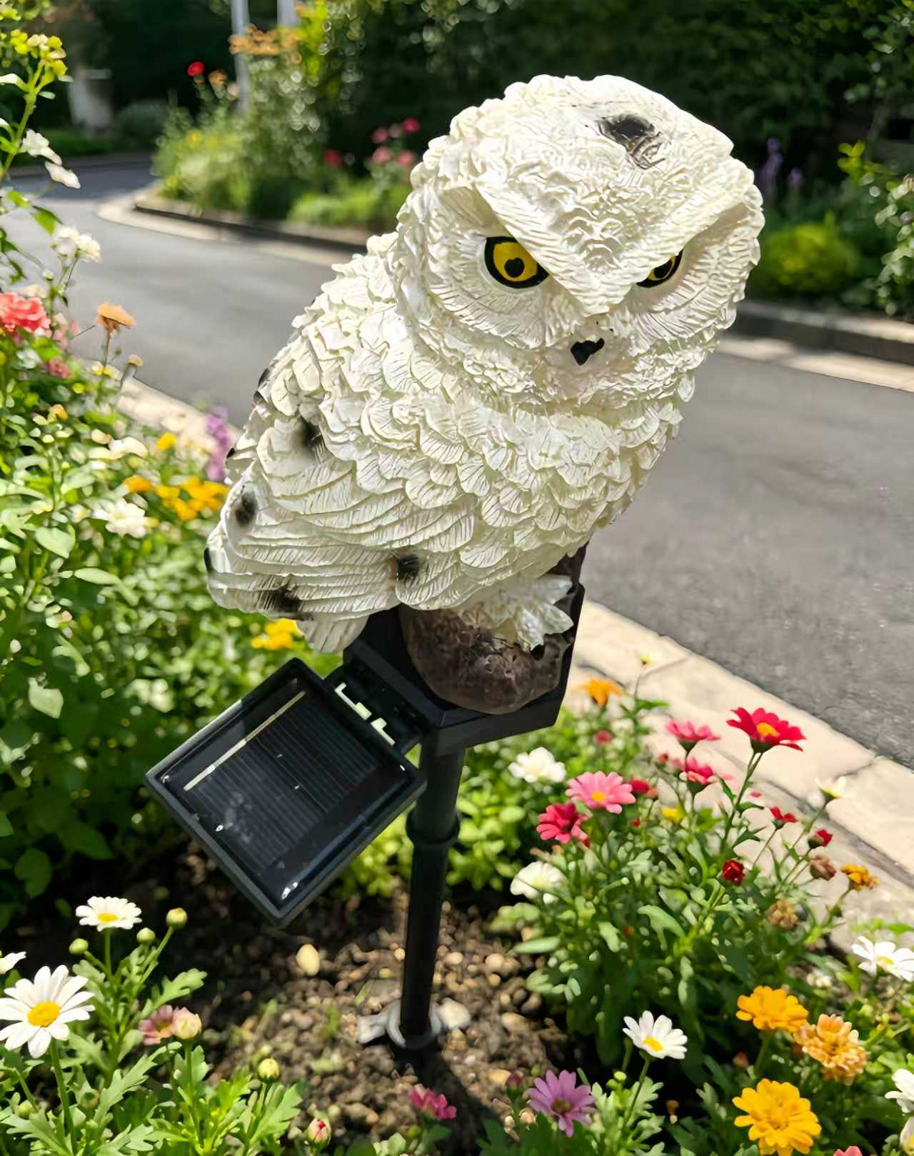 Solar Owl Garden Stake Light O - Outdoor Lighting For Gazebo avis et prix