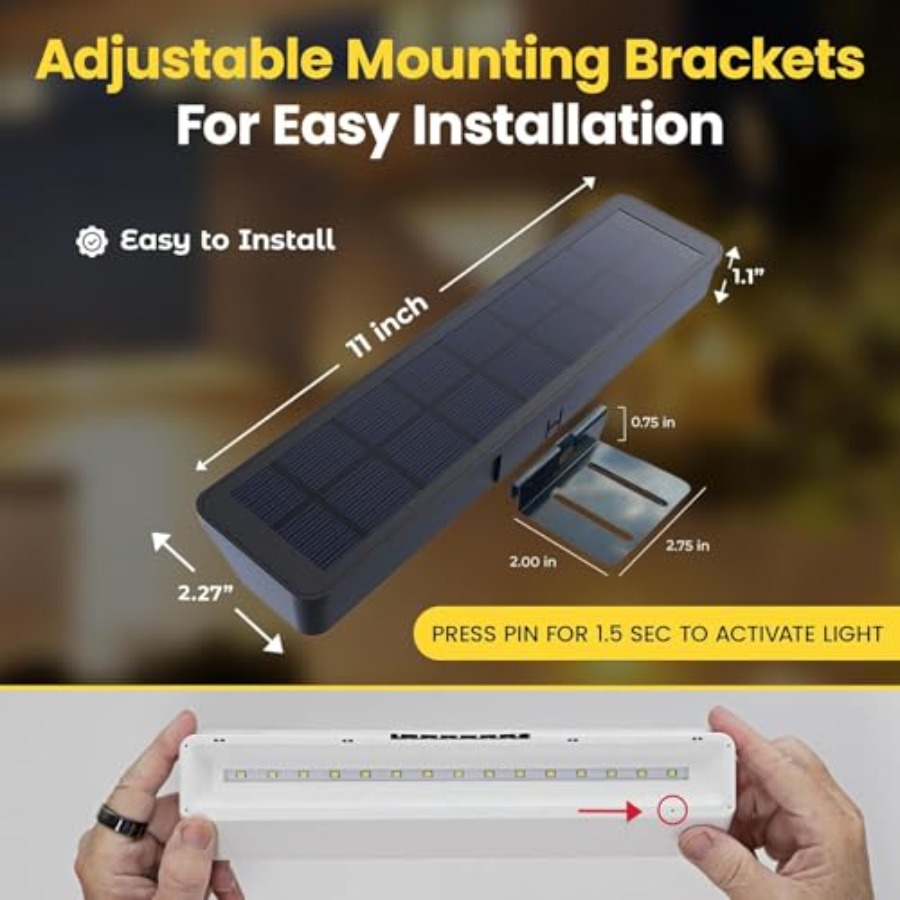 s 2Pck Solar Address Sign Ligh - Outdoor Lighting Dusk To Dawn avis et prix