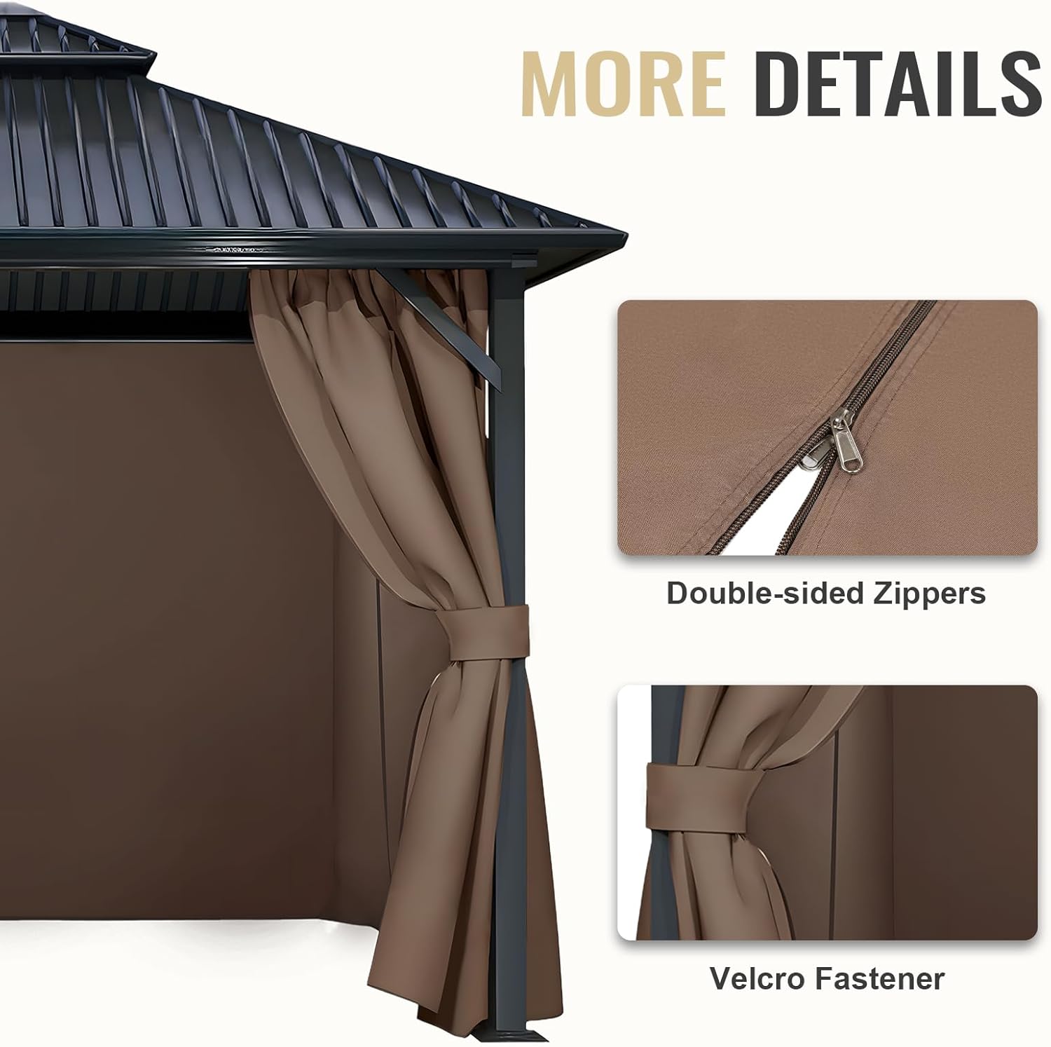 4-Panel 10' x 10' Gazebo Repla - Outdoor Lighting For Gazebo avis et prix