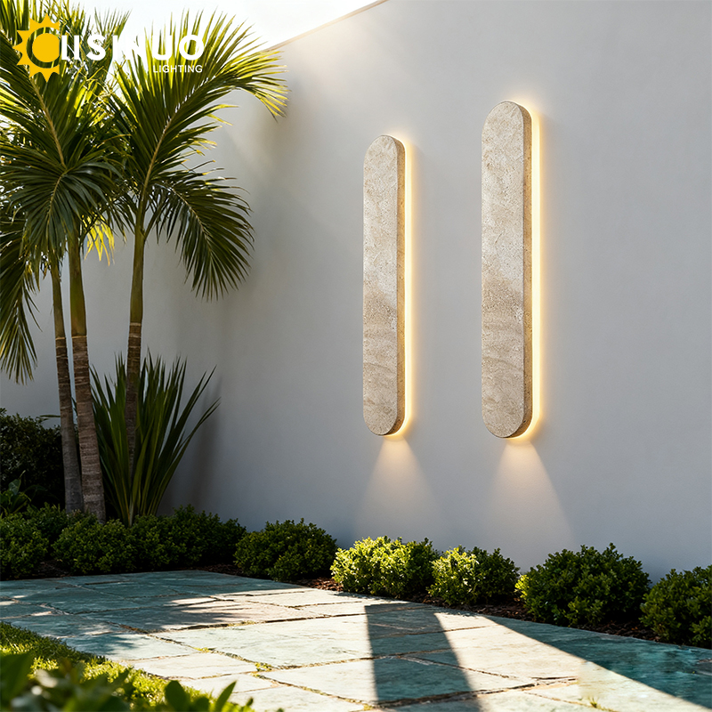 Yellow Travertine Natural Ston - Outdoor Lighting Bronze avis et prix