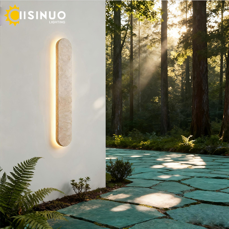 Yellow Travertine Natural Ston - Outdoor Lighting Bronze avis et prix