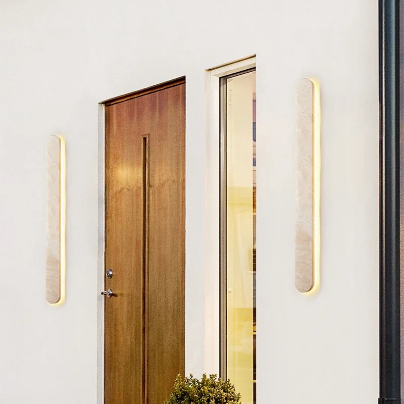 Yellow Travertine Natural Ston - Outdoor Lighting Bronze avis et prix