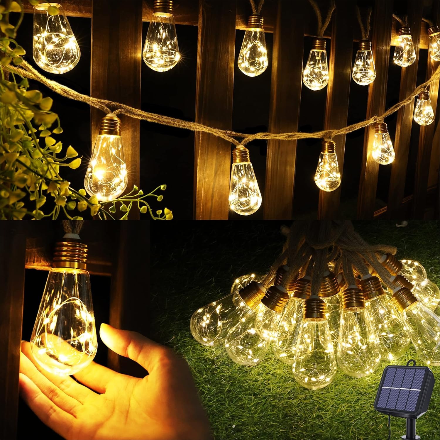 Solar Outdoor String Lights 20 - Outdoor Lighting Garden avis et prix